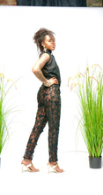 Load image into Gallery viewer, Layla black butterfly pants