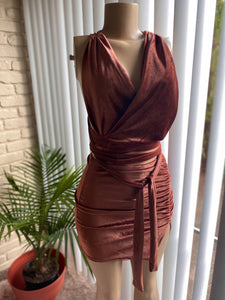 Chocolate Wrap Dress