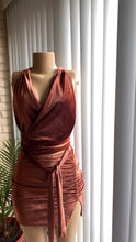 Load image into Gallery viewer, Chocolate Wrap Dress